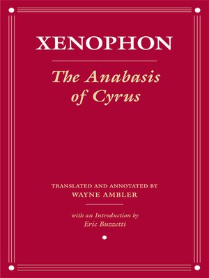 cover image of The Anabasis of Cyrus